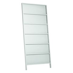 Grande armoire/étagère murale Moooi Oblique en hêtre laqué gris clair