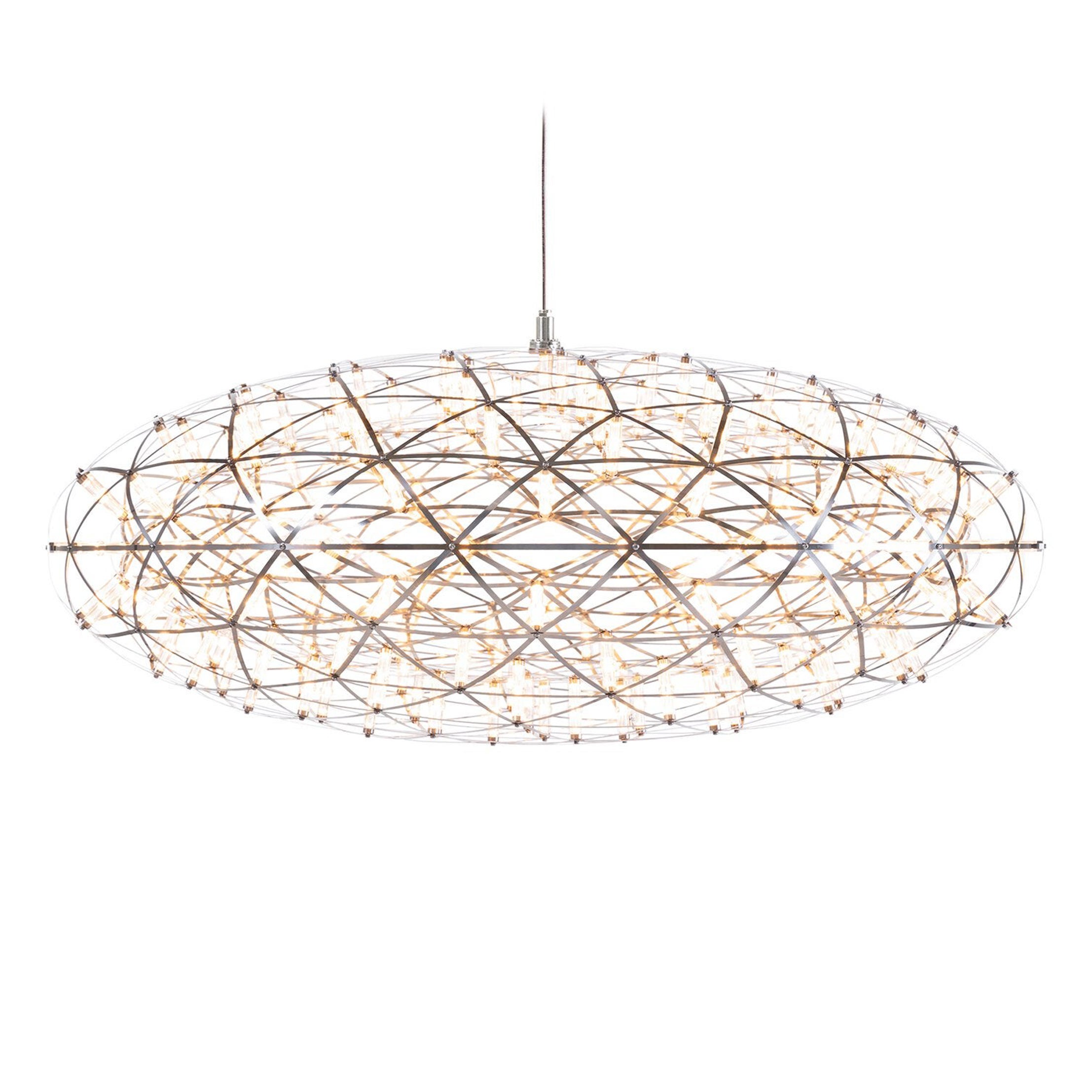 Moooi Raimond II Zafu Suspension LED Lamp in Stainless Steel For Sale