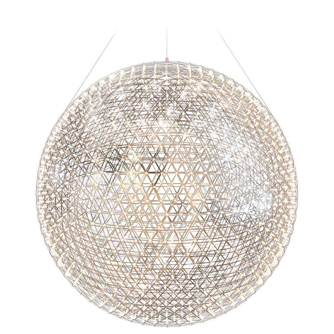 Moooi Raimond II R199 Suspension LED Lamp in Stainless Steel, 10m For Sale