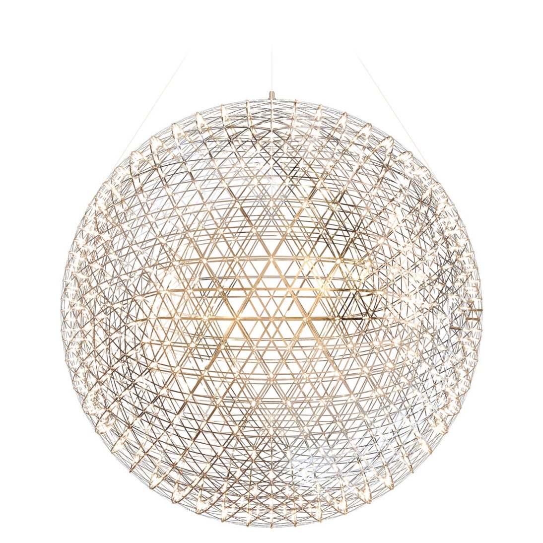 Moooi Raimond II R163 Suspension LED Lamp in Stainless Steel, 10m For Sale