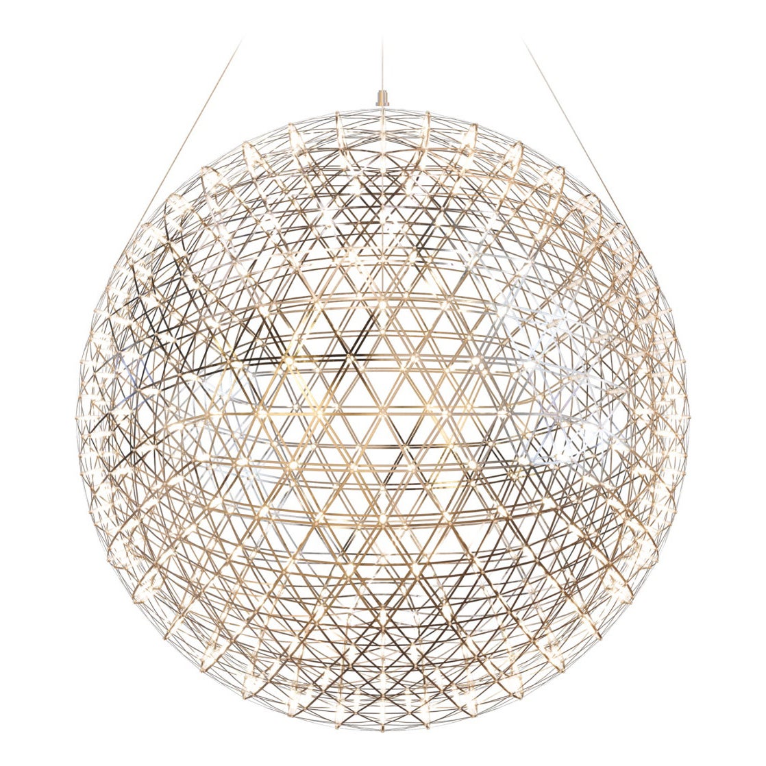 Moooi Raimond II R127 Suspension LED Lamp in Stainless Steel, 10m For Sale
