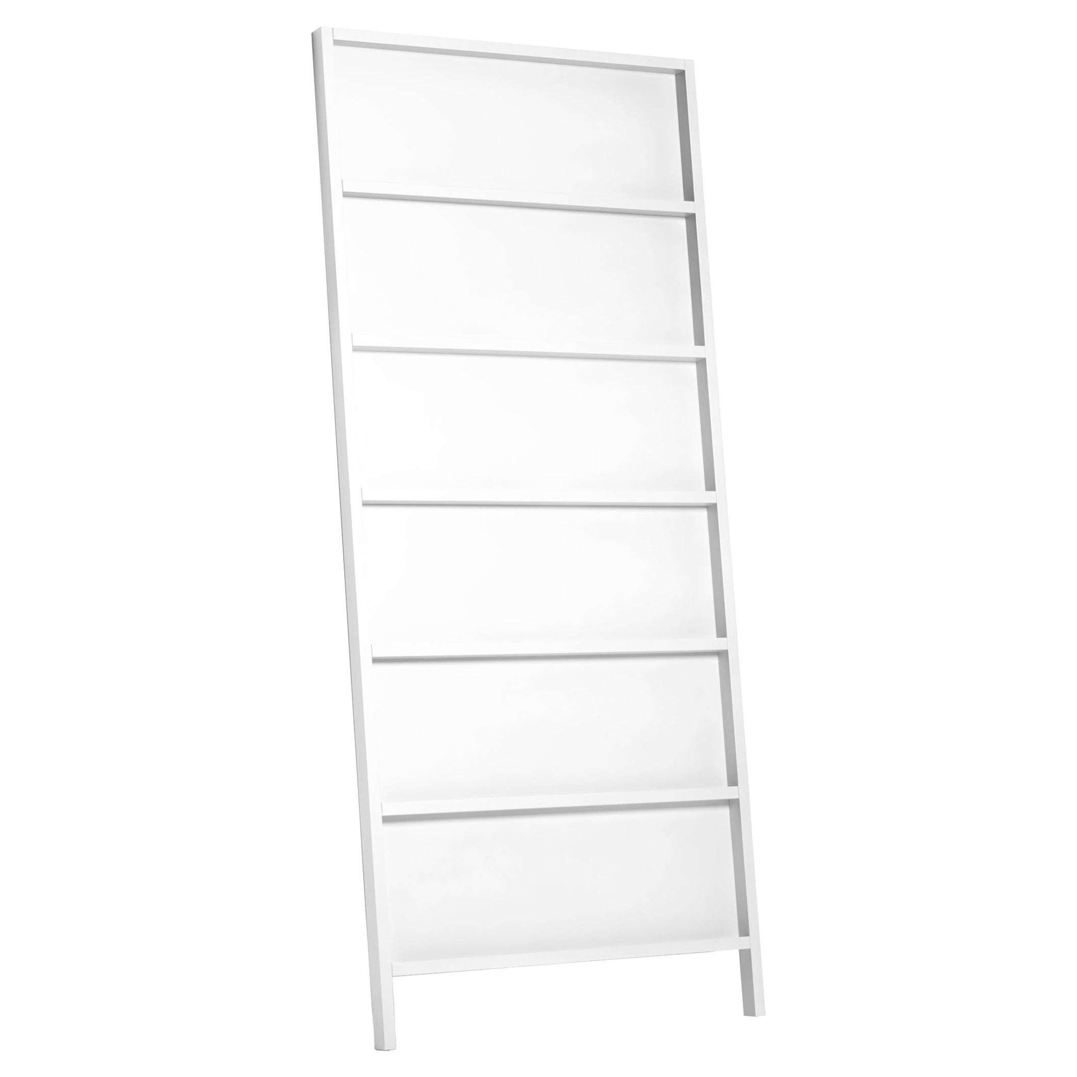 Moooi Oblique Big Cupboard/Wall Shelf in Pure White Lacquered Beech