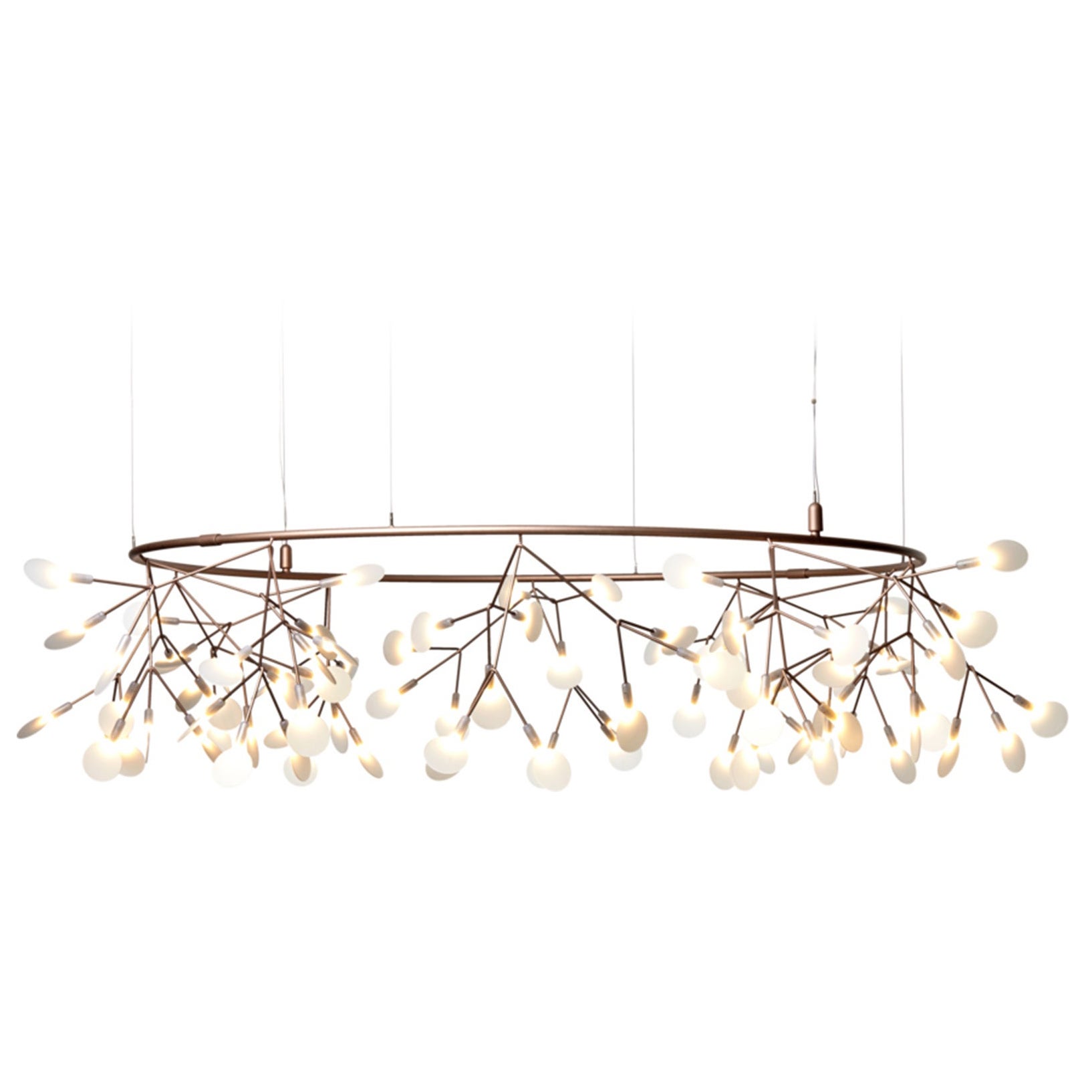 Moooi Heracleum The Big O Small Suspension Lamp in Copper by Bertjan Pot For Sale