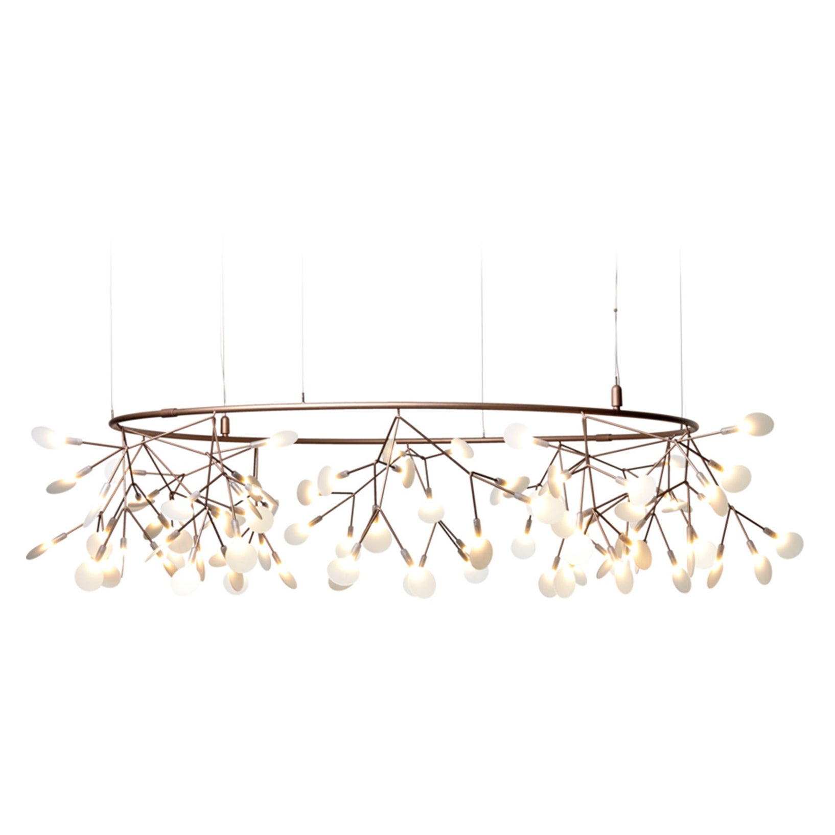 Moooi Heracleum The Big O Small Suspension Lamp en cuivre de Bertjan Pot, 10 m 