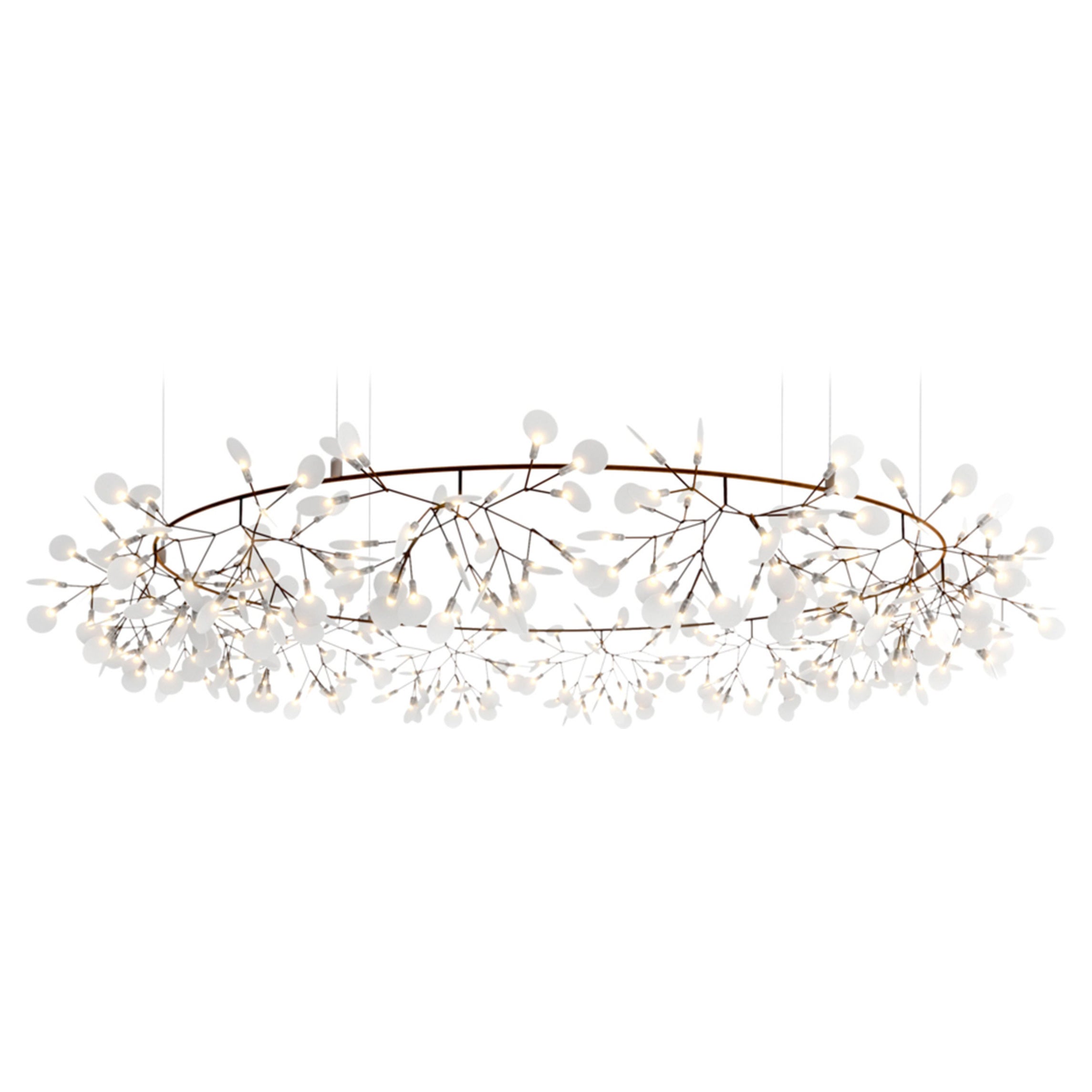 Moooi Heracleum The Big O Large Suspension Lamp in Copper by Bertjan Pot For Sale