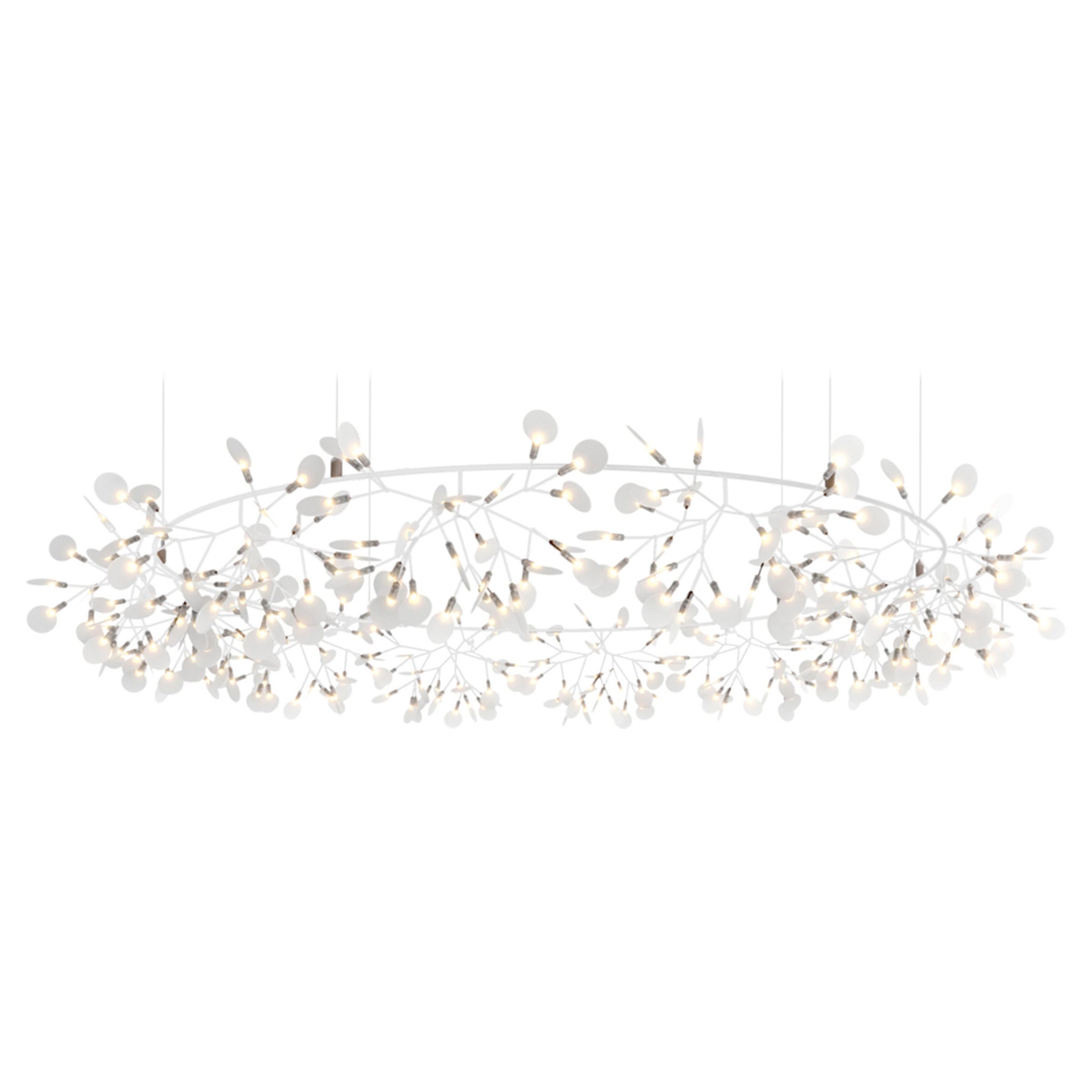 Moooi Heracleum The Big O Grande Lampe à Suspension en Blanc par Bertjan Pot en vente