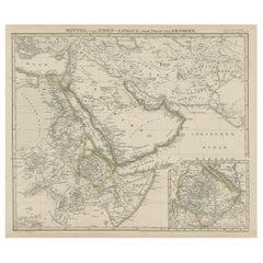 Antique North & Central Africa & Arabia, Inset Map of Habesch 'Ethiopia & Eritrea', 1845