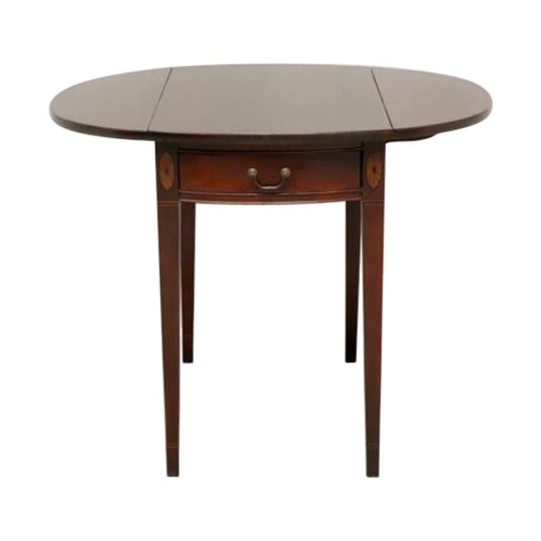 Vintage Inlaid Mahogany Hepplewhite Pembroke Table