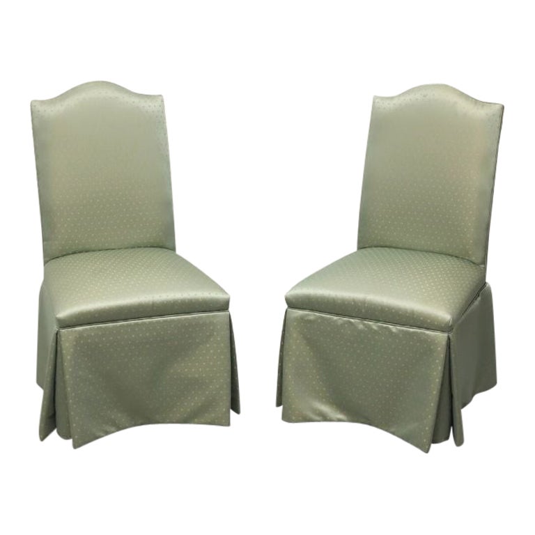 FAIRFIELD CHAIR CO Transitional Style Parsons Chairs - Pair