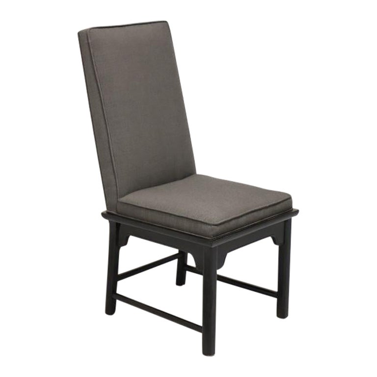 CENTURY Chin Hua by Raymond Sobota Black Lacquer Side Chair For Sale