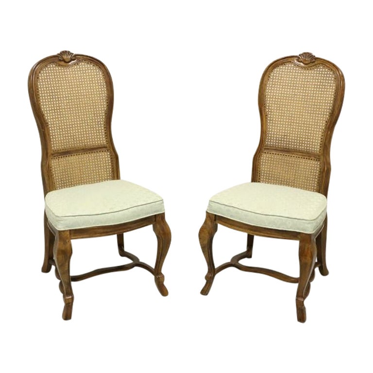 DREXEL HERITAGE French Provincial Style Oak Dining Side Chairs - Pair B