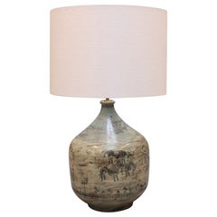 Mid-Century French Ceramic Lamp by Jacques Blin, 'circa 1950s', Large