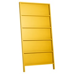Moooi Oblique Small Cupboard/Wall Shelf in Golden Yellow Lacquered Beech