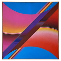 1973 Abstract Oil Painting by Roger Williams