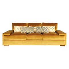 Casa Sofa in Ochre (250cm) by Laura Gonzalez