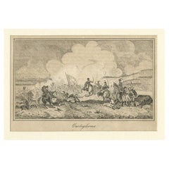 Print of The Battle of Castiglione, Italy, Napoleon Beating the Austrians, c1800