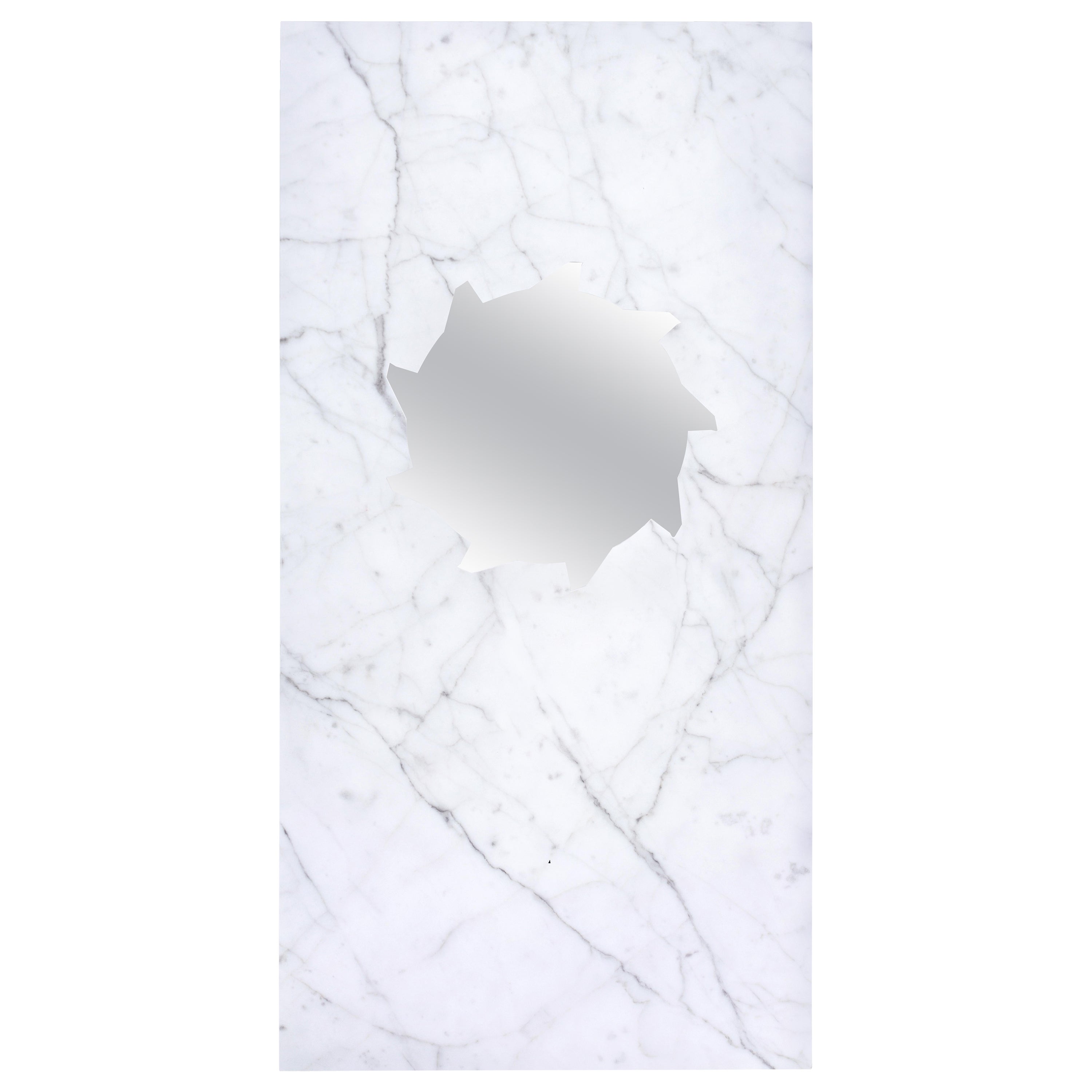 Buzzsaw Monolith Mirror – White For Sale