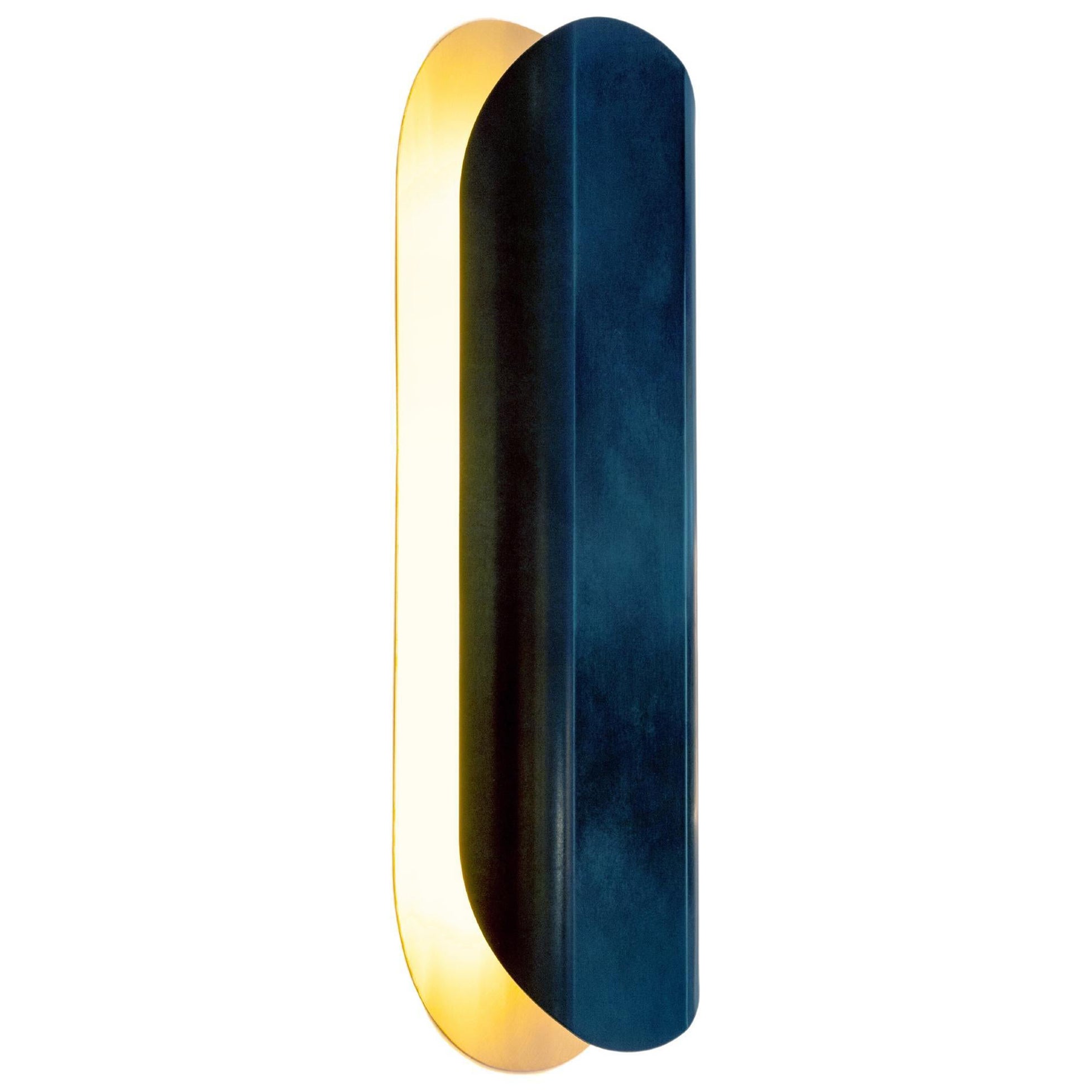 Astra Mega Anthracite Brass Sconce Designed by Victoria Magniant For Sale