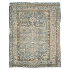 Retro Mid-20th Century Handmade Persian Malayer Throw Rug