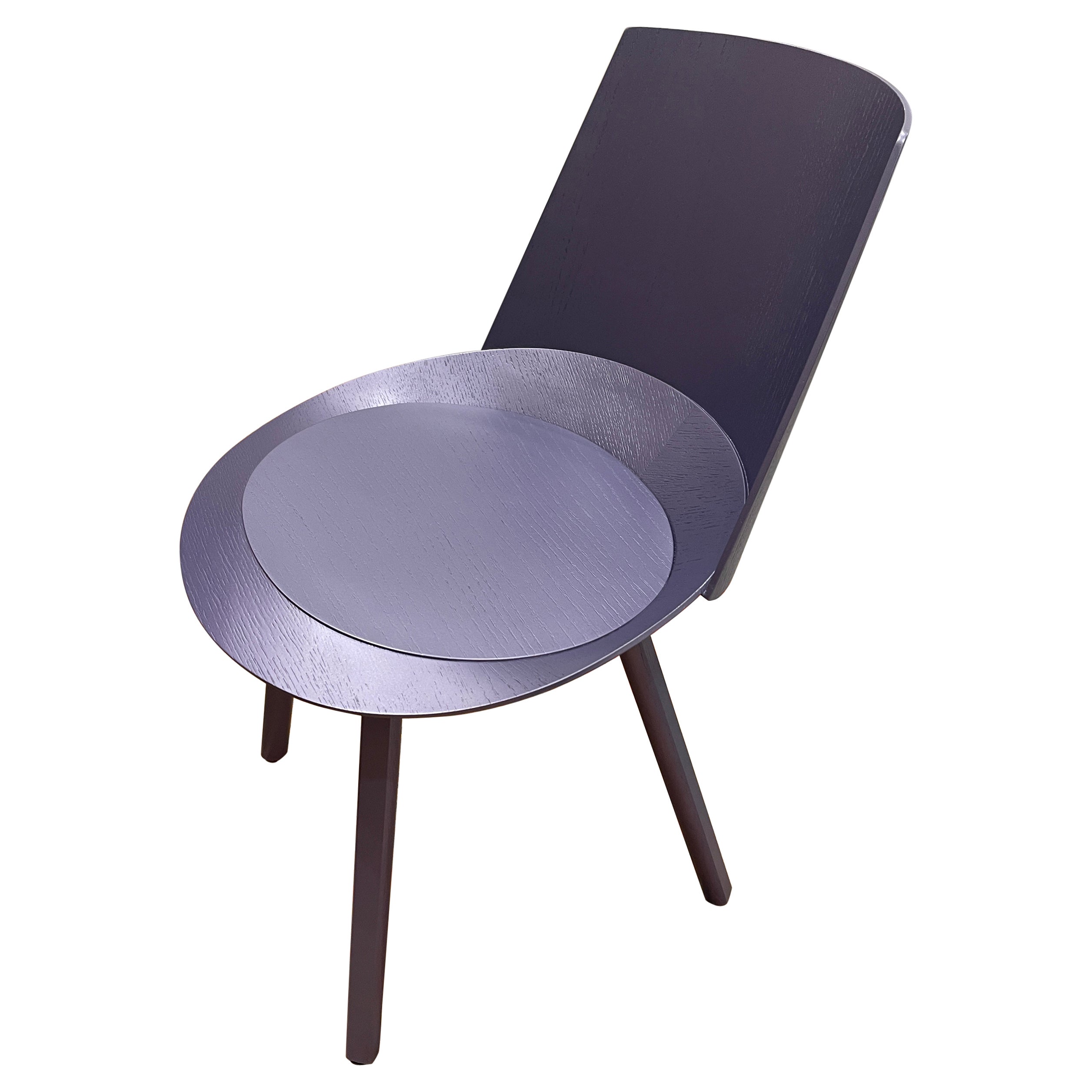 e15 Houdini Violet Side Chair by Stefan Diez in STOCK