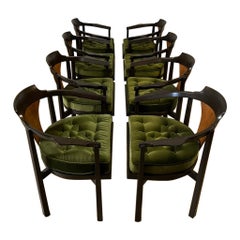 Eight Dunbar Horseshoe Armchairs by Edward Wormley