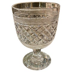 Vintage Large Trophy Sized Cut Crystal Glass-France
