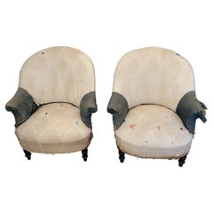 Antique Pair of Napoleon the 3d Armchairs