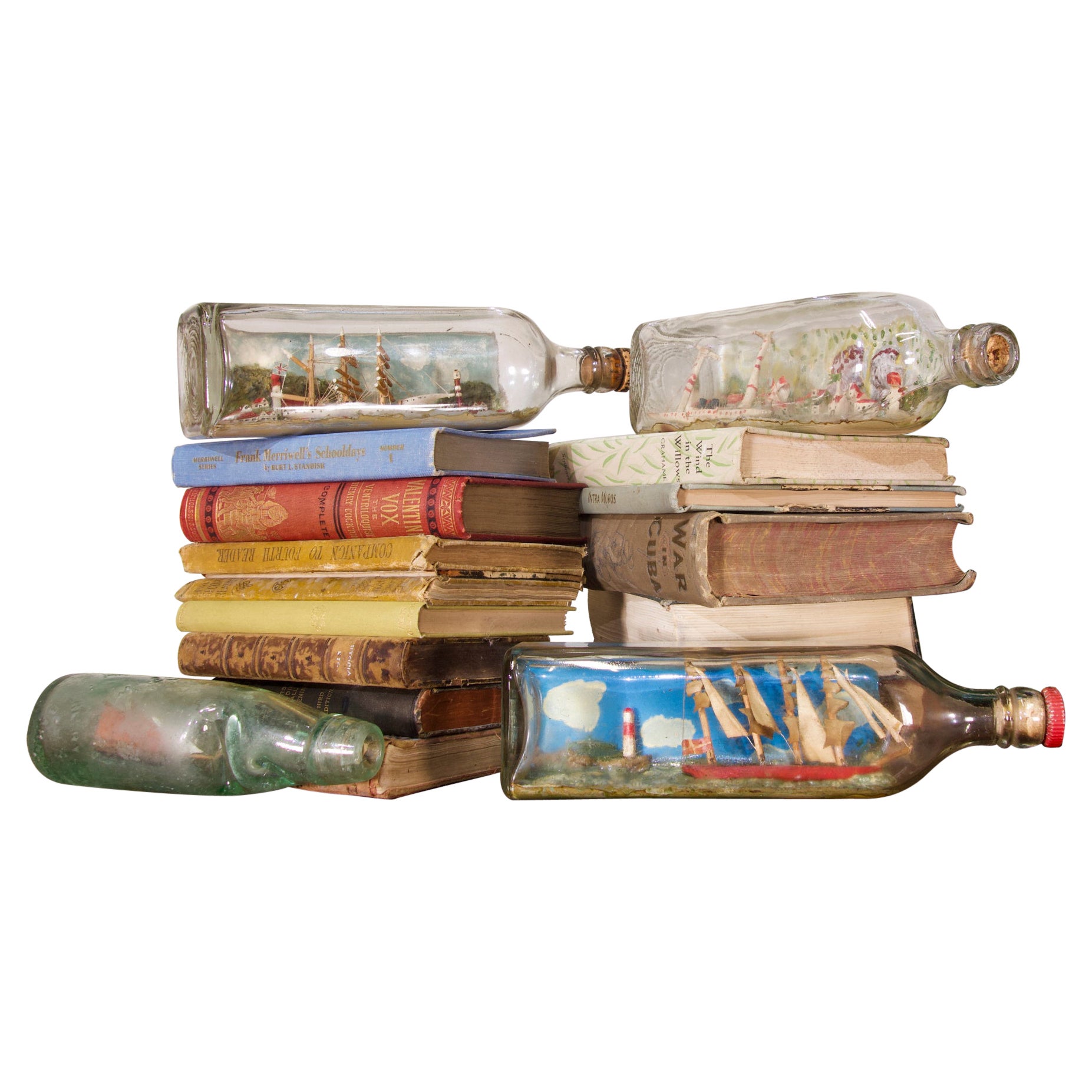 19th Century Ships in a Bottle For Sale