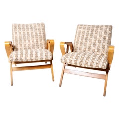 Pair of Mid-Century Socialist Lounge Chairs 
