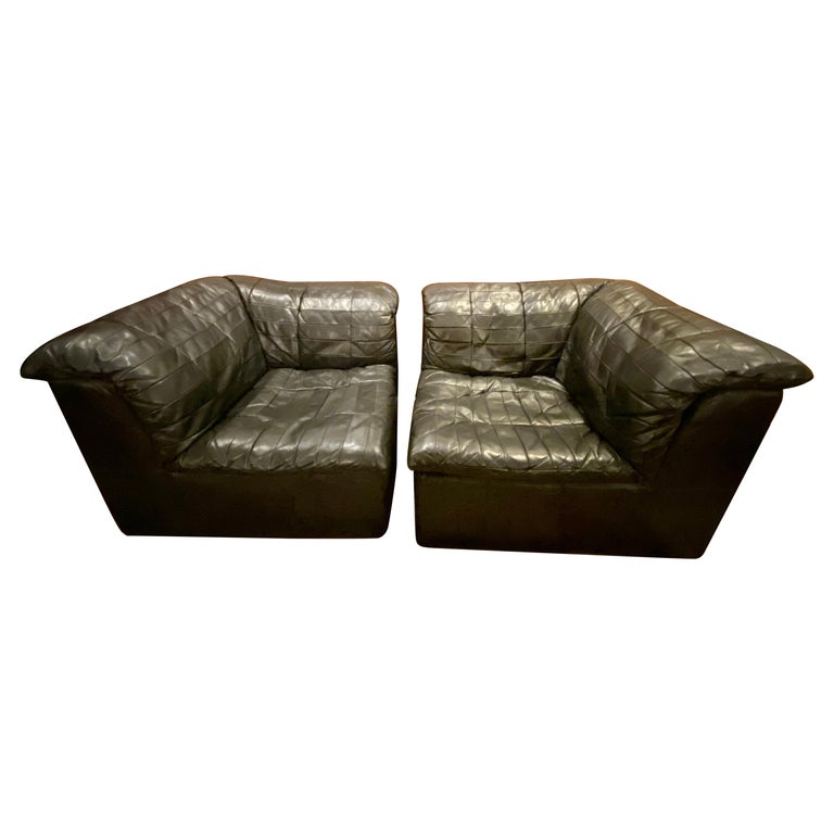 Vintage German Modular Leather Sofa at 1stDibs | german sofa, german  leather sofa