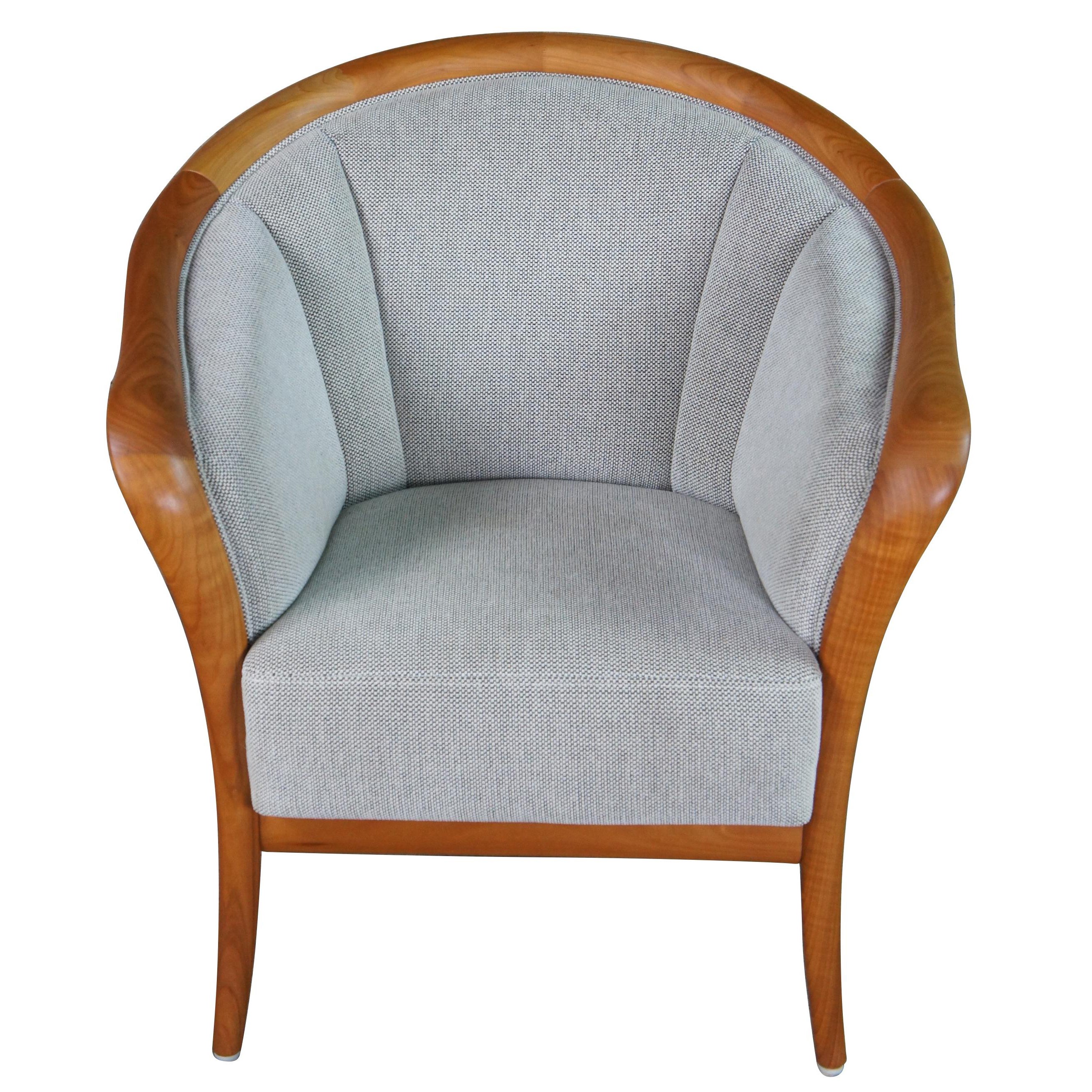 Mid-Century Modern Danish Skipper Mobler Maple Bentwood Club Library Arm Chair