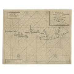 Old Sea Chart of Northern Norway, also depicting Part of Lapland & Russia, 1702