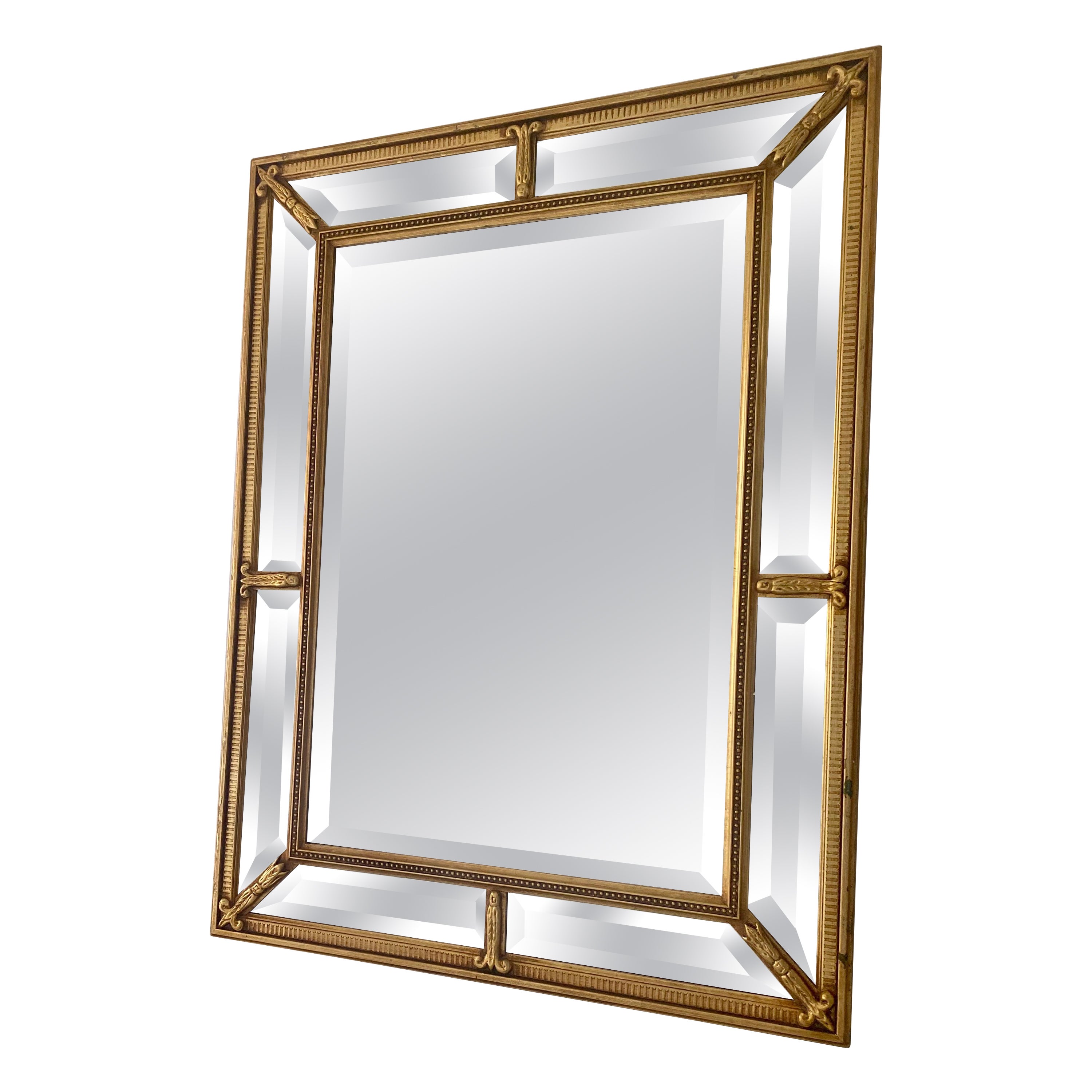 Mid-Century Neoclassical Gilt Wood Mirror
