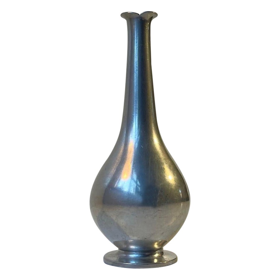 Art Deco Pewter Vase by Just Andersen, 1930s