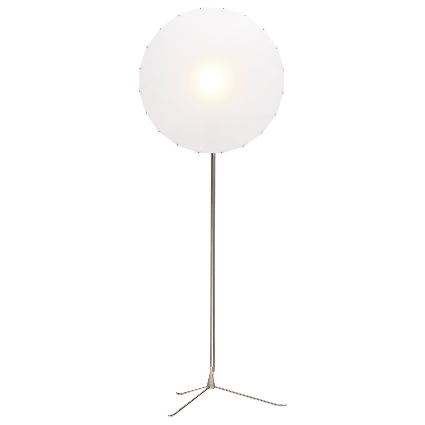Filigrane runde LED-Stehlampe von Rick Tegelaar aus Messing und Aluminium von Moooi