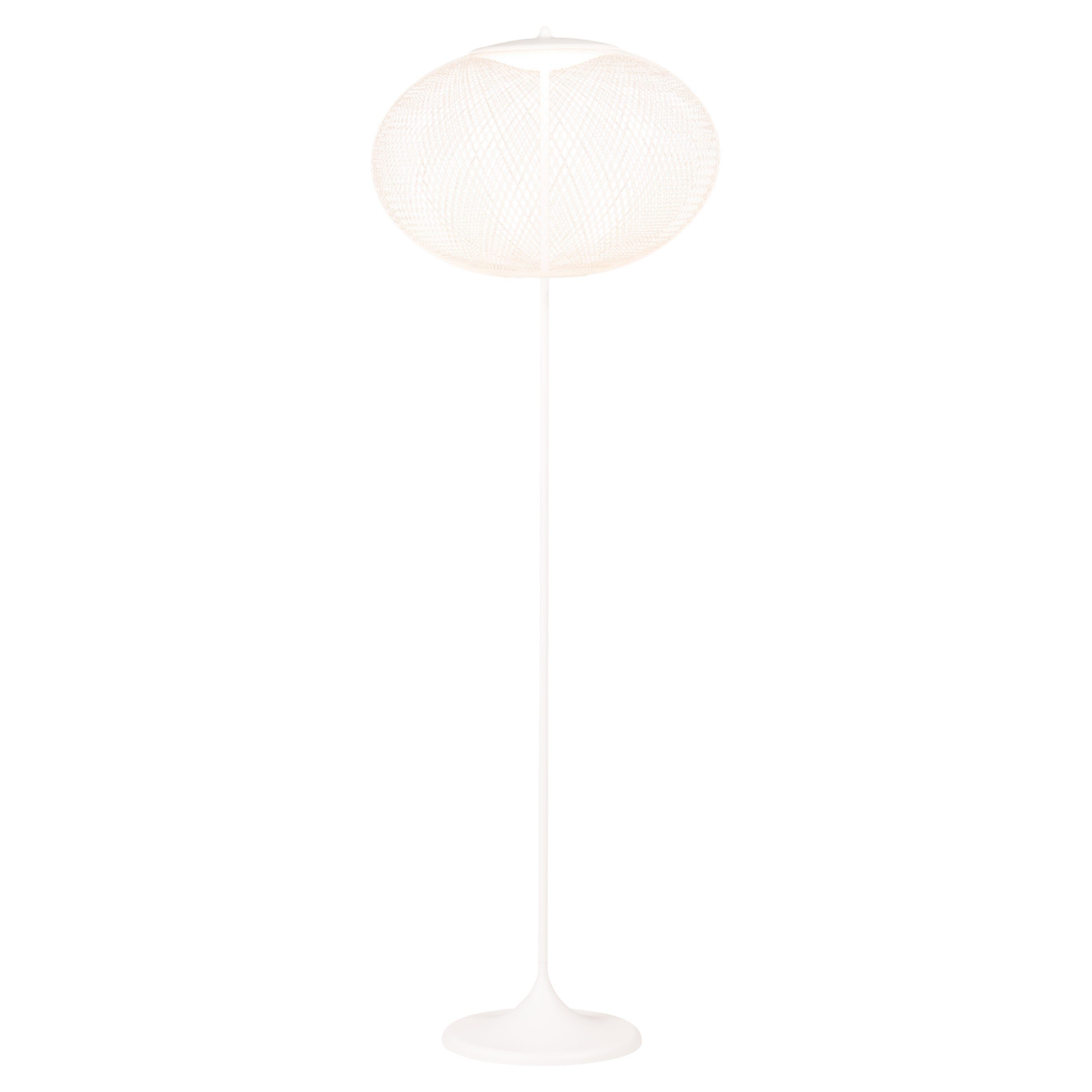 Moooi NR2 White LED Floor Lamp with Powder Coated Steel Stand by Bertjan Pot