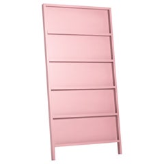 Moooi Oblique Small Cupboard/Wall Shelf in Light Pink Lacquered Beech