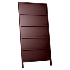 Petite armoire/étagère murale Moooi Oblique en hêtre laqué marron Sepia