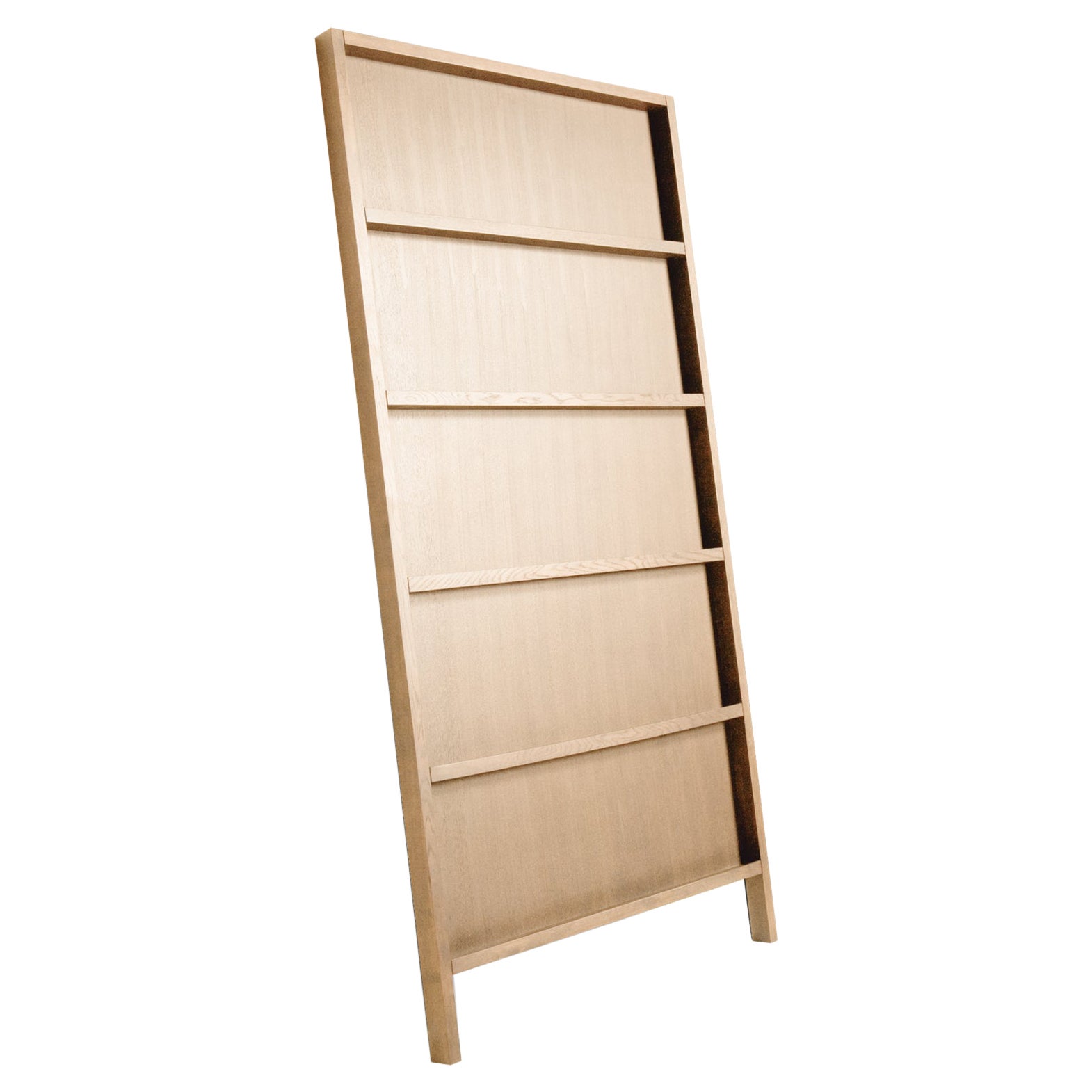 Moooi Oblique Small Cupboard/Wall Shelf in White Washed Oak For Sale