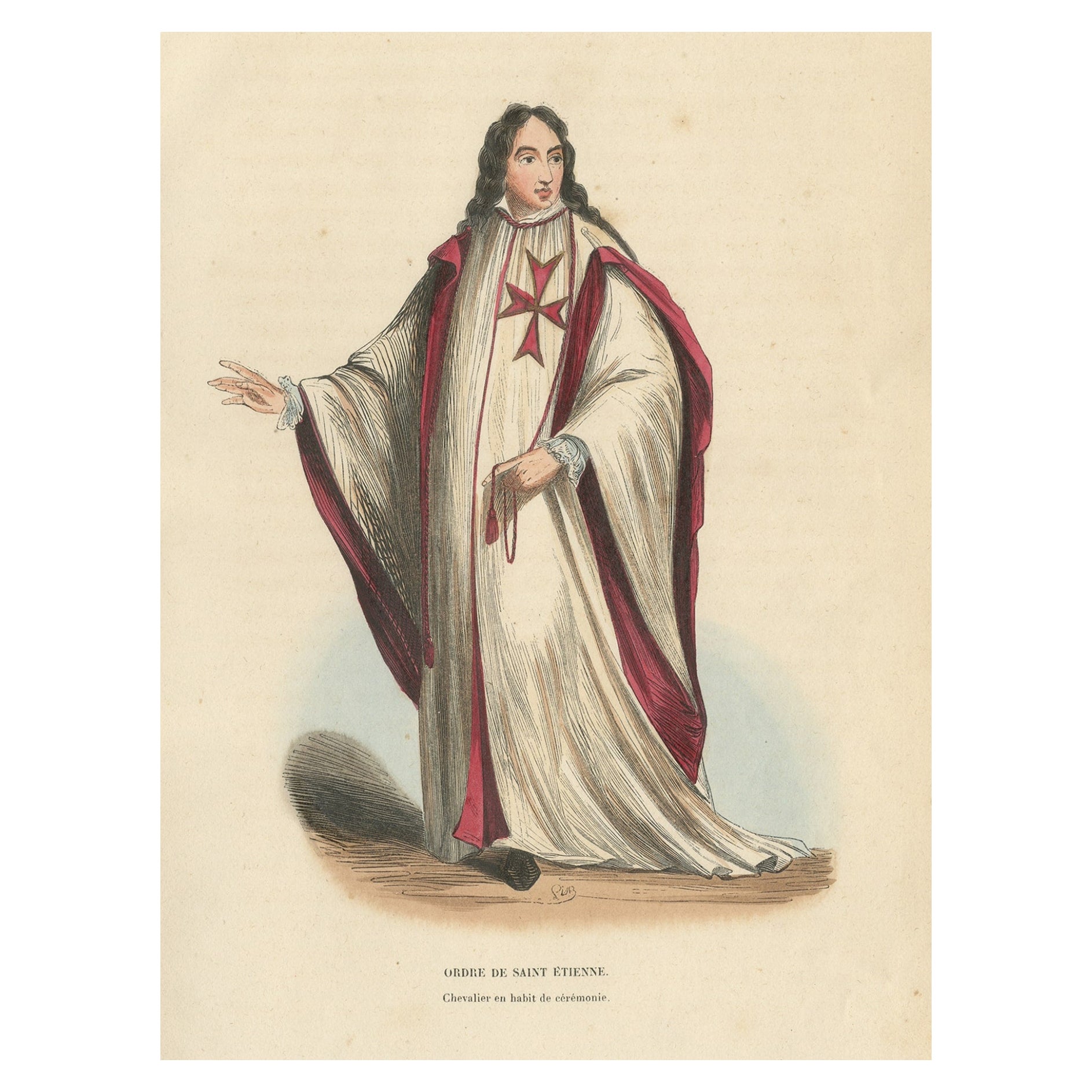 French Knight of the Order of the Holy Spirit in Ceremonial Robes, 1845 For  Sale at 1stDibs | spirit 1845