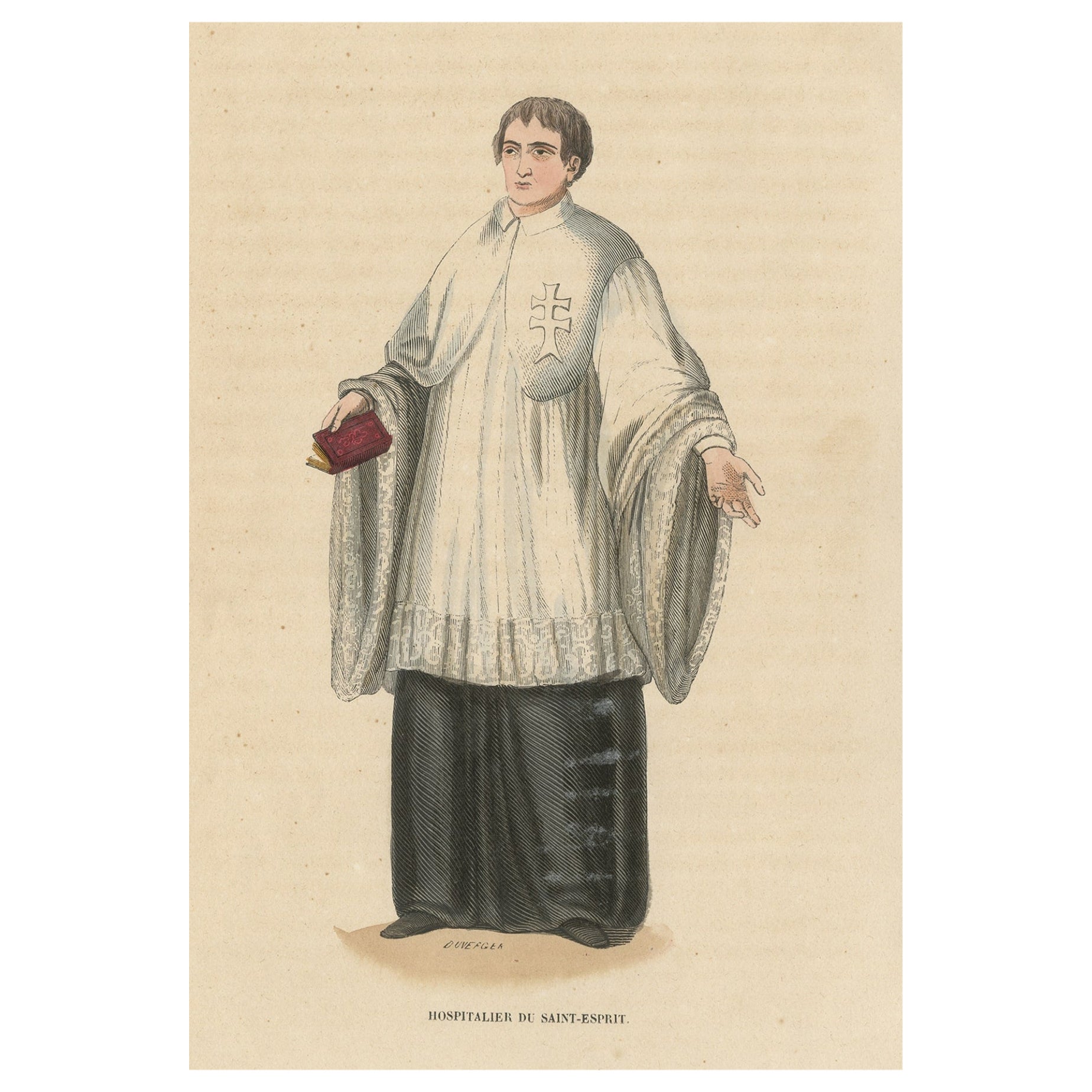 Hospitaler of the Order of the Holy Ghost, Roman Catholic Order, 1845 For Sale
