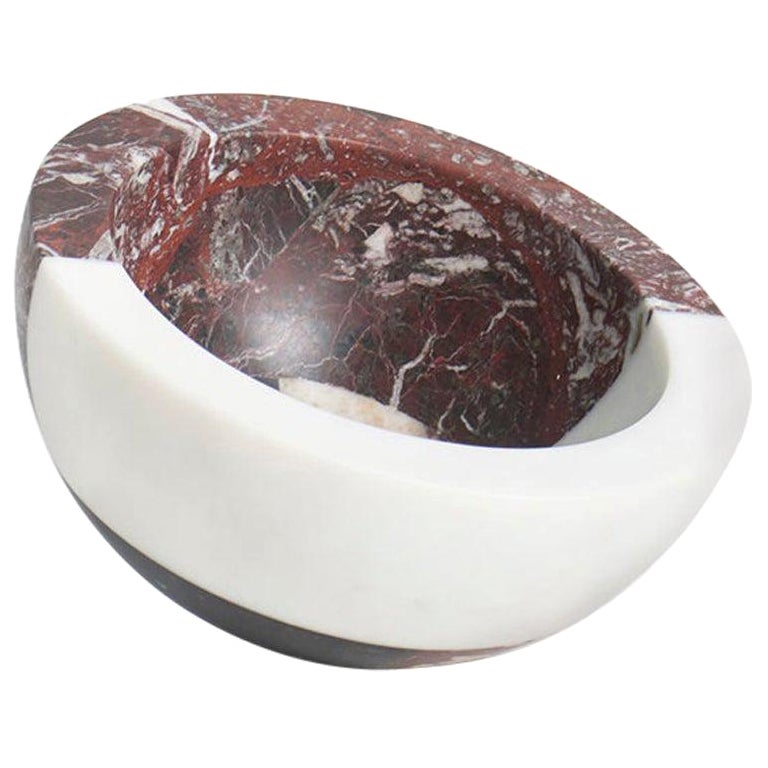Modern Large Bowl in Marble by Arthur Arbesser, Stock For Sale