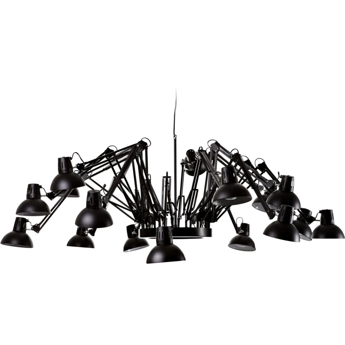 Moooi Dear Ingo Suspension Lamp in Black Powder-Coated Steel by Ron Gilad