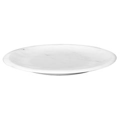 Dish in White Michelangelo Marble by Ivan Colominas, Italy, Stock