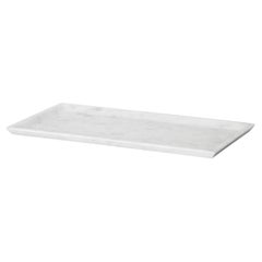 New Modern Tray in White Carrara Marble Creator Studioformart Stock