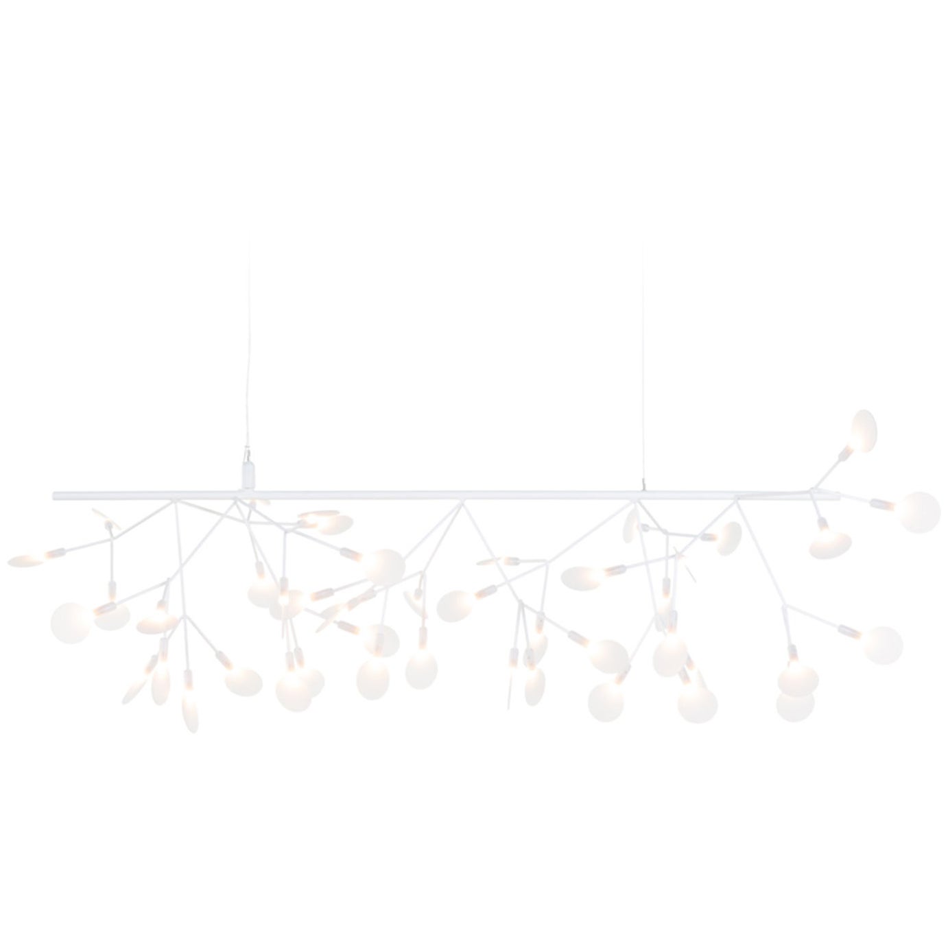 Moooi Heracleum Endless Suspension Lamp in White with Polycarbonate Lenses For Sale