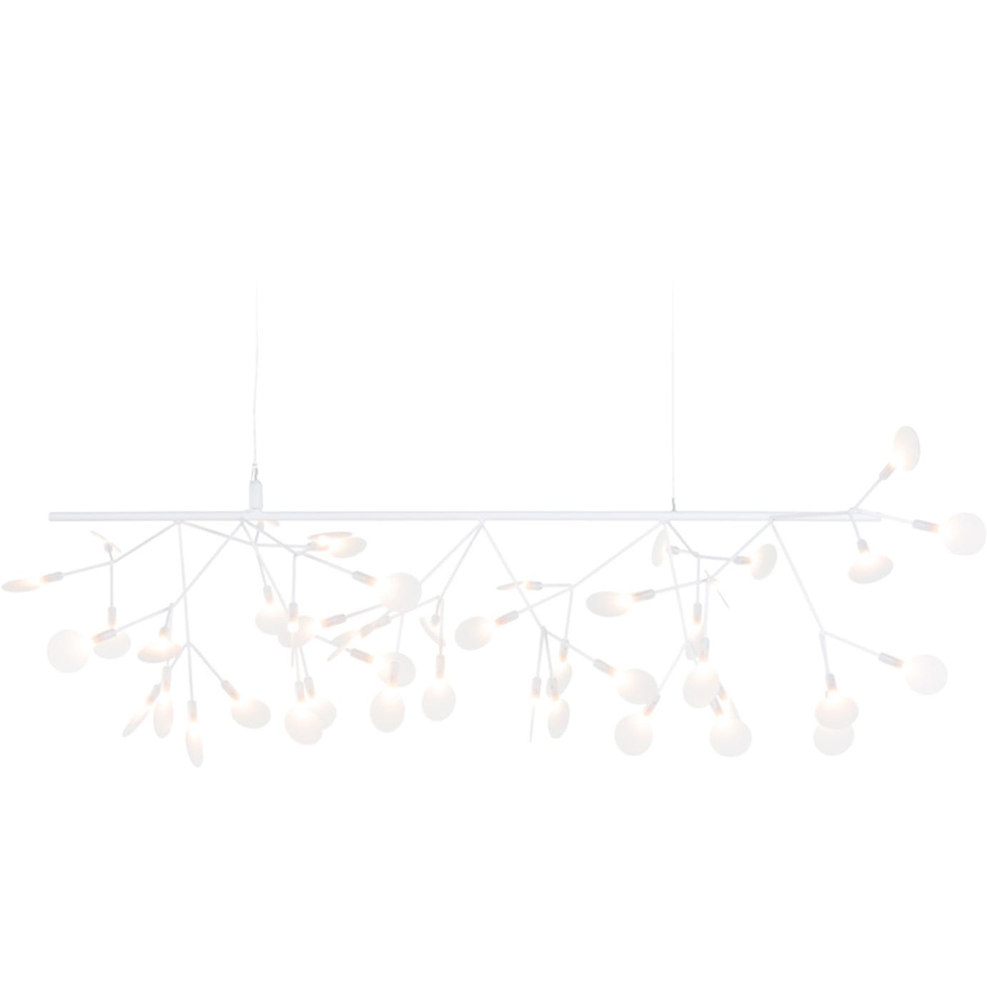 Moooi Heracleum Endless Suspension Lamp in White with Polycarbonate Lenses For Sale