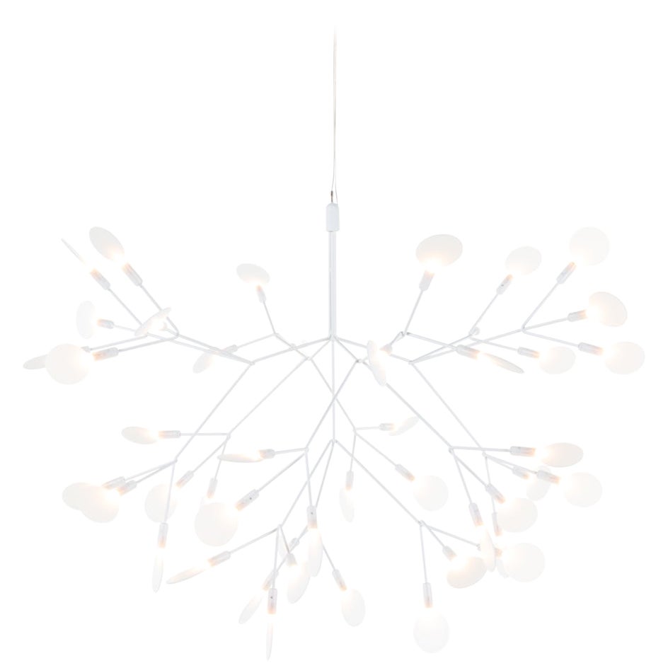 Moooi Heracleum II 72D Lámpara de Suspensión Blanca con Lentes de Policarbonato