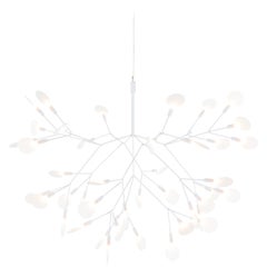 Lampada a sospensione Moooi Heracleum II 72D in bianco con lenti in policarbonato