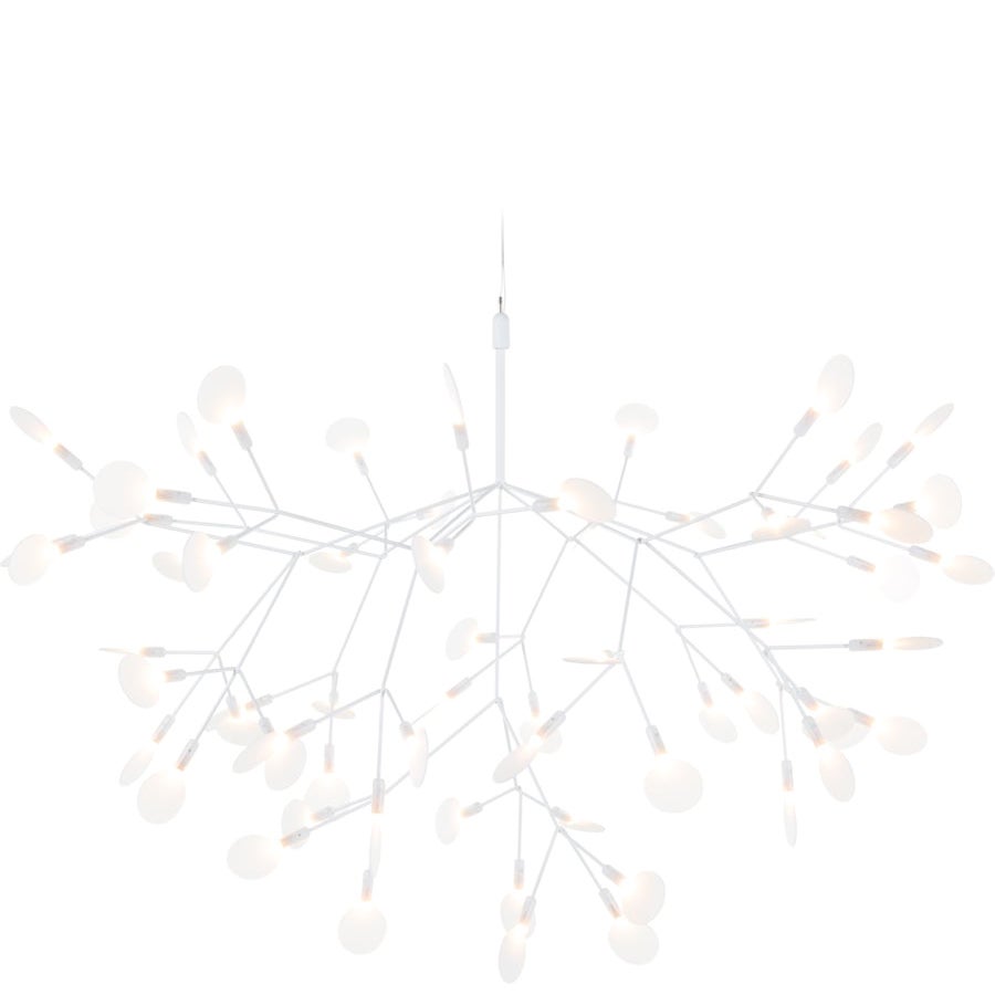 Moooi Heracleum II 98D Suspension Lamp in White with Polycarbonate Lenses For Sale